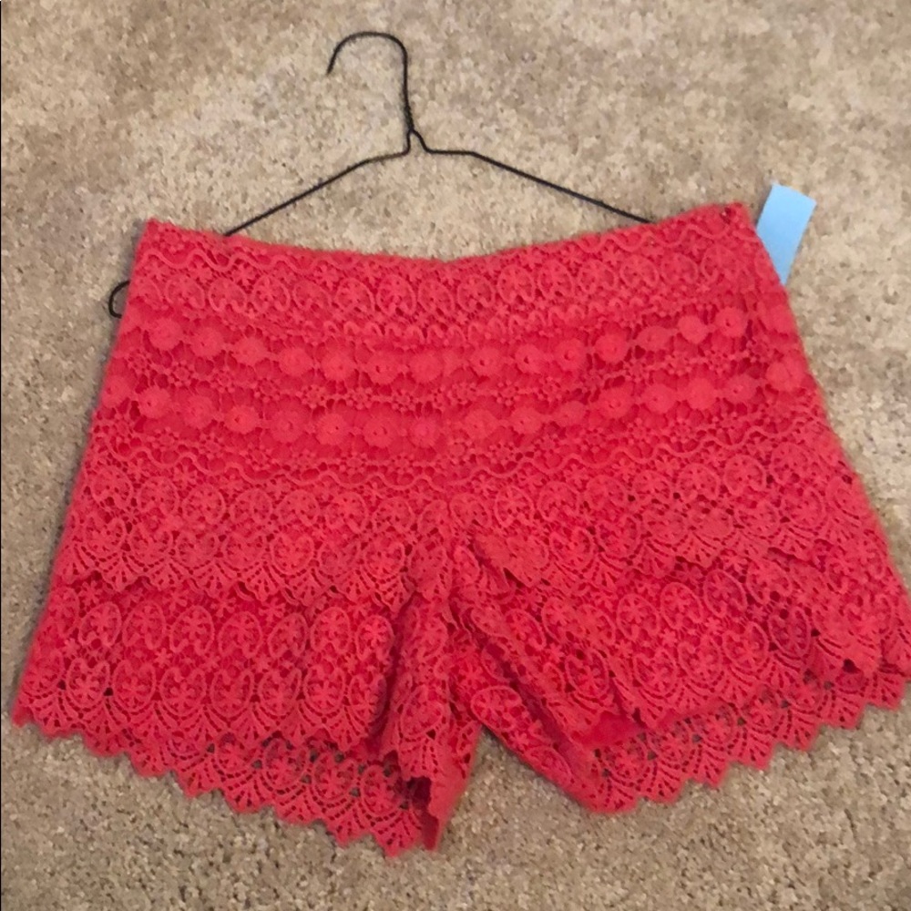 Loft pink shorts size 0